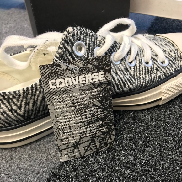 NWT Converse Ctas OX Black/Egret W AUTHENTIC - Picture 7 of 8